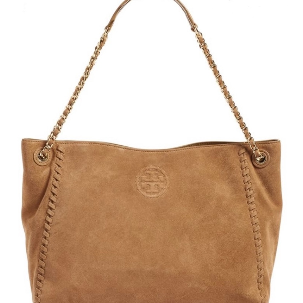 Tory Burch Tan Suede Shoulder Bag